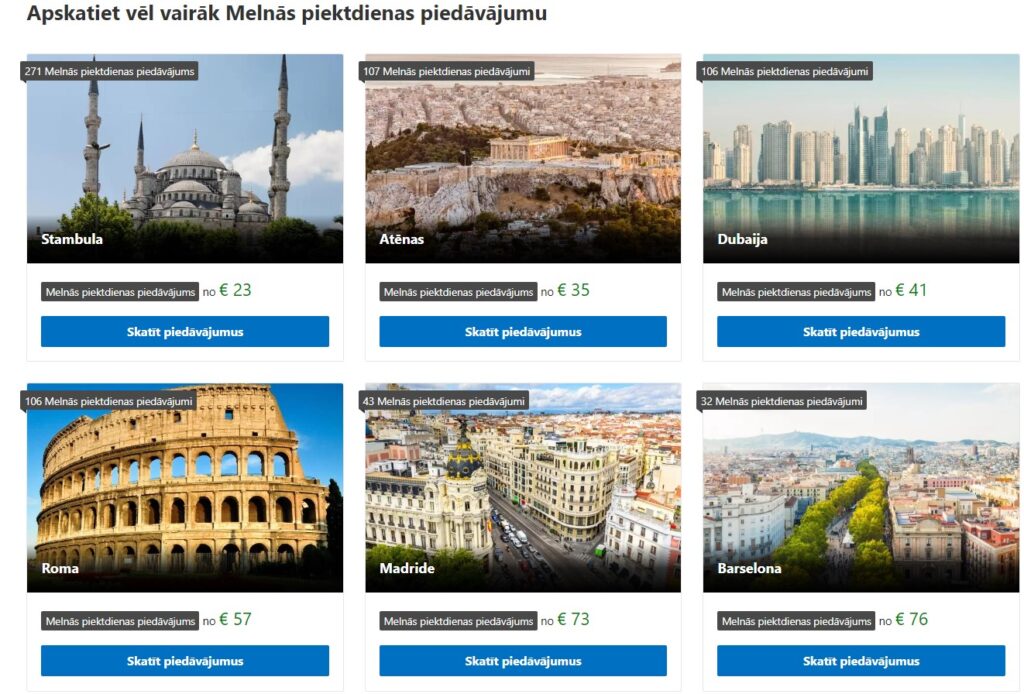 Booking MELNĀ PIEKTDIENA 2022