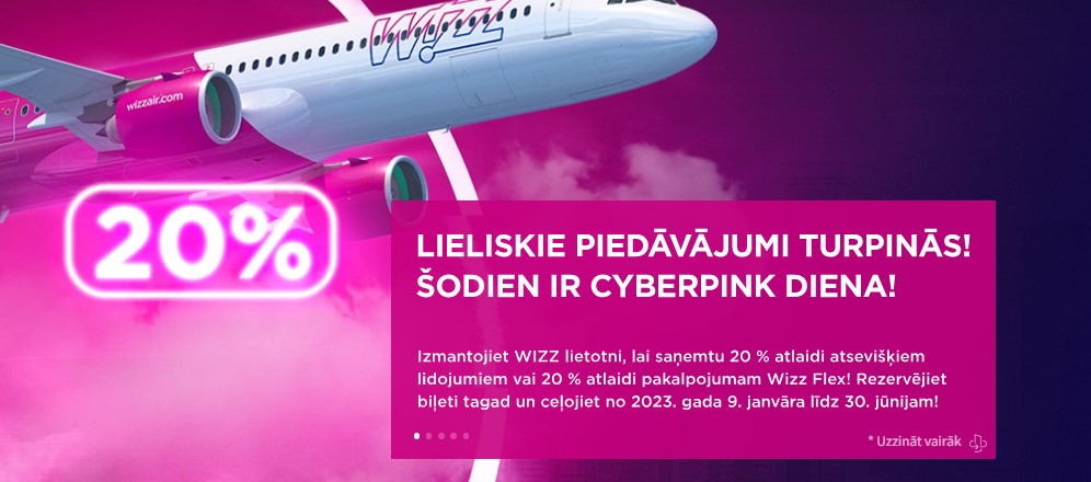 Wizz Air MELNĀ PIEKTDIENA (Wizz Air cyber monday)