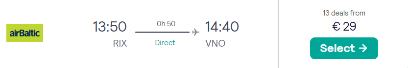 air baltic akcija