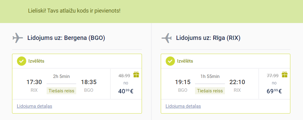 Air Baltic Atlaižu Kods 2023