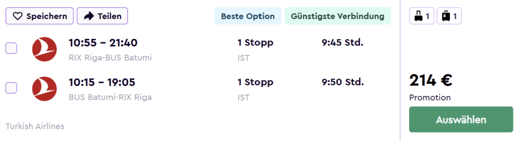 lēti lidojumi uz batumi no rīgas