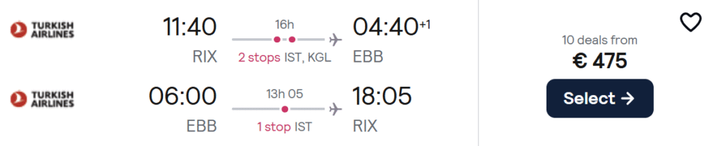 lēti lidojumi uz ugandu no rīgas