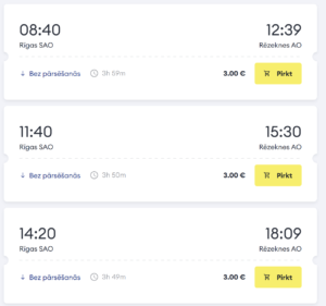 autobuss rīga rēzekne