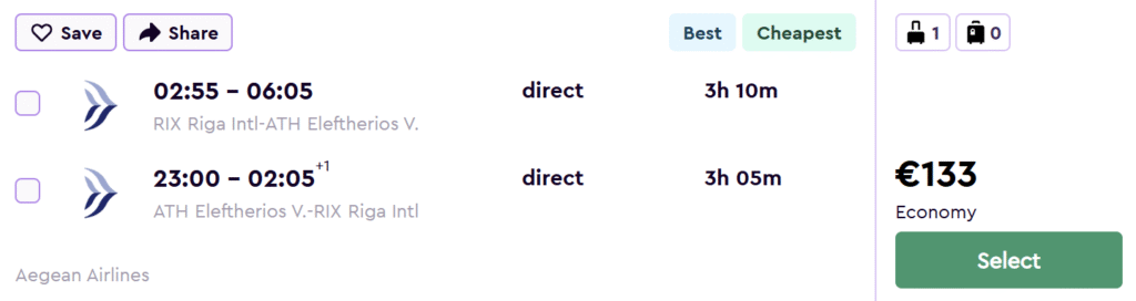 lēti lidojumi uz atēnām no rīgas