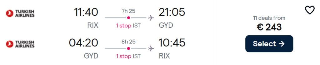 lēti lidojumi uz azerbaidžānu no rīgas