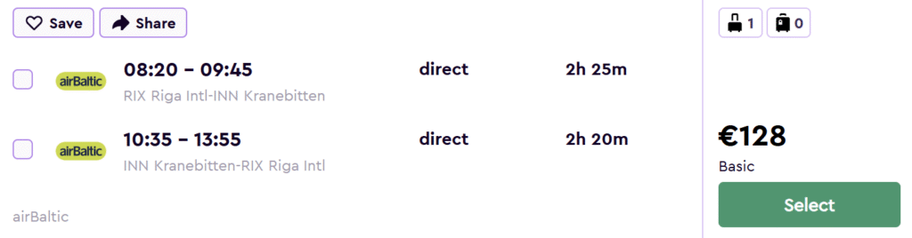 lēti lidojumi uz insbruku no rīgas
