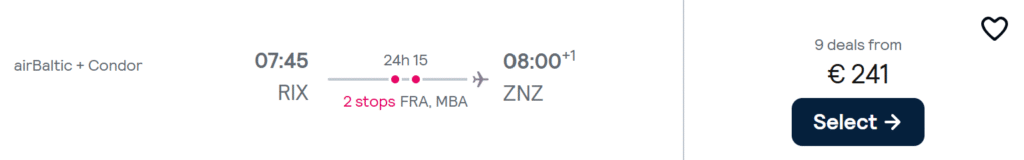 rīga zanzibāra