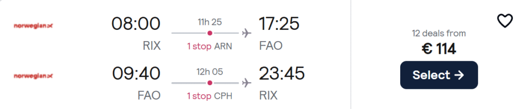 lēti lidojumi uz faro no rīgas
