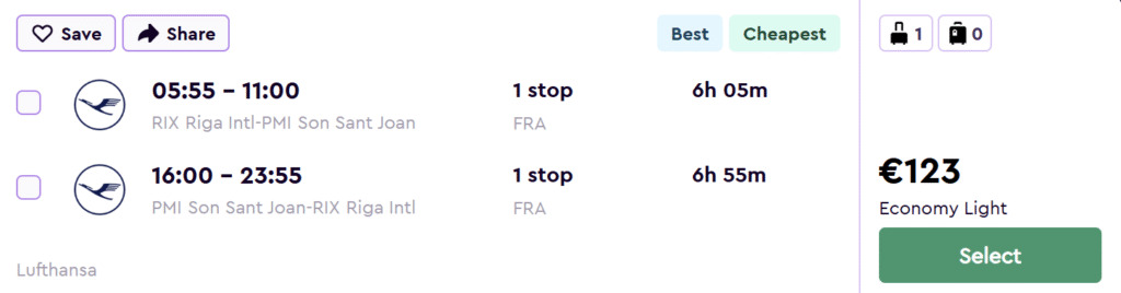 lēti lidojumi uz maljorku no rīgas