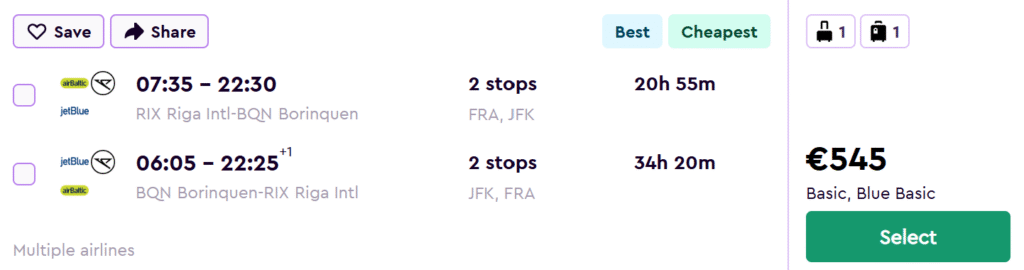 lēti lidojumi uz puertoriko no rīgas