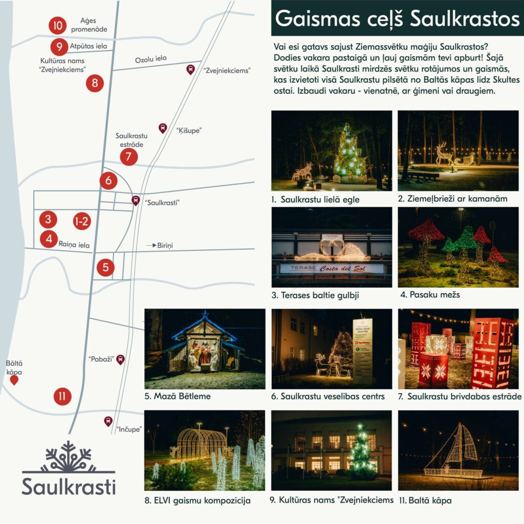 gaismas ceļš Saulkrastos
