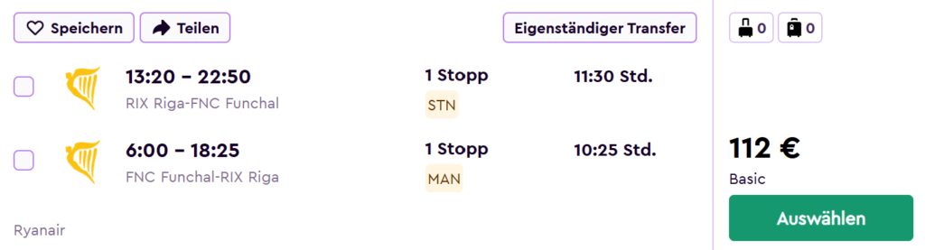lēti lidojumi uz madeiru no rīgas