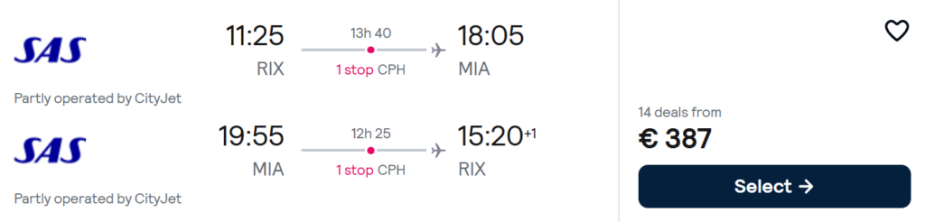 lēti lidojumi uz miami no rīgas